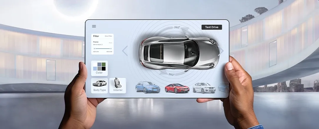 Discover an immersive automotive experience with digital showrooms